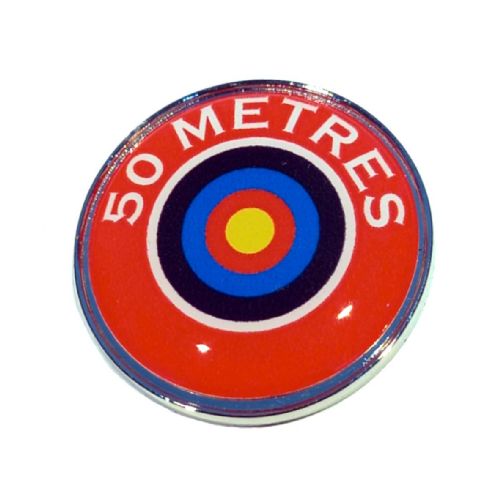 Metres standard badge